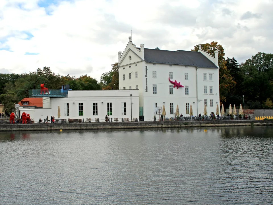 Vltava River and Kampa Museum in Prague, Czech Republic