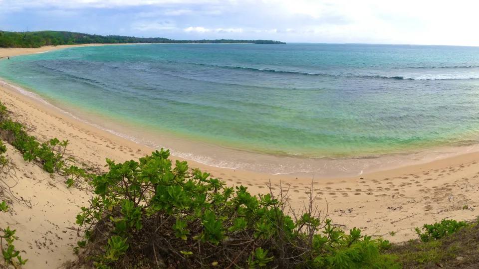Regional Moana Beach coastal scenery in Nadi, Fiji
