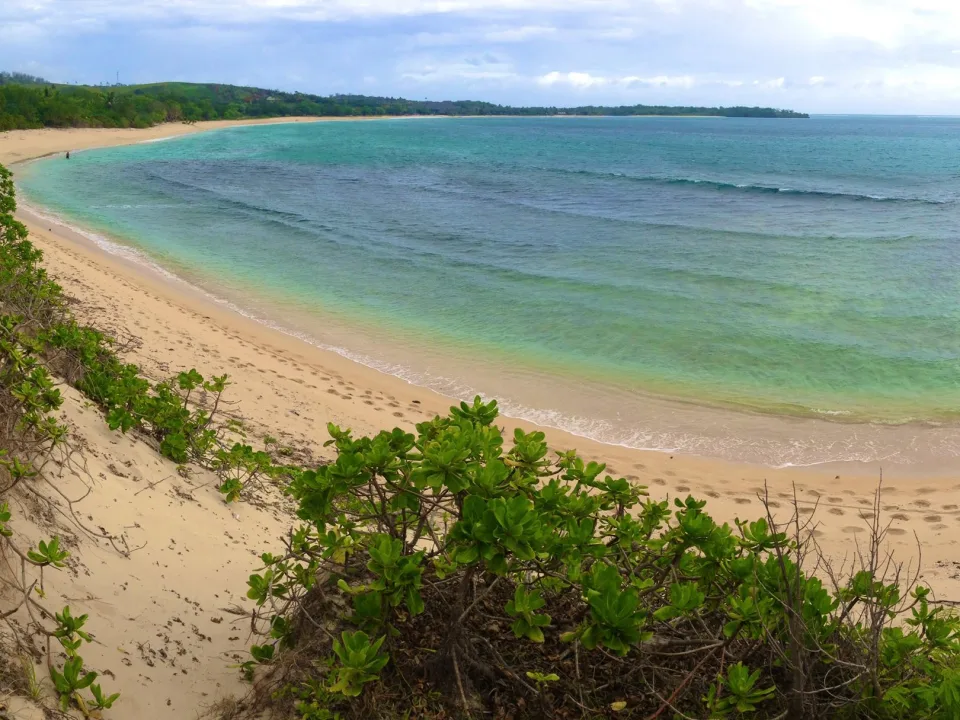 Regional Moana Beach coastal scenery in Nadi, Fiji