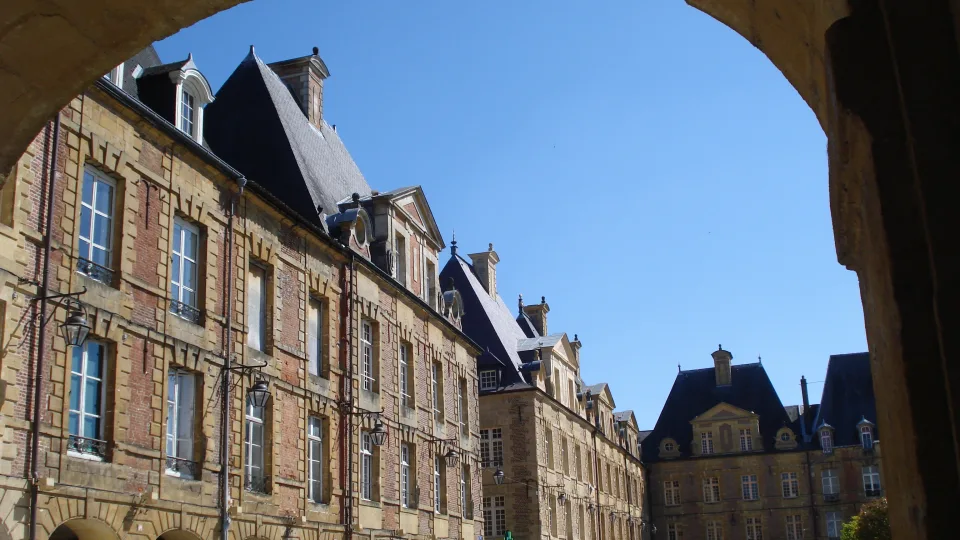 Regional Ardennes town context: Place Ducale in Charleville-Mézières, France