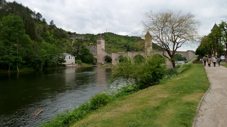 Regional Lot view at Pont Valentré in Cahors