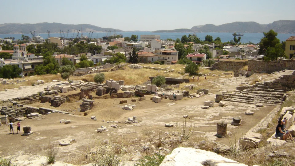 Regional view of Elefsina and the Saronic Gulf in western Attica