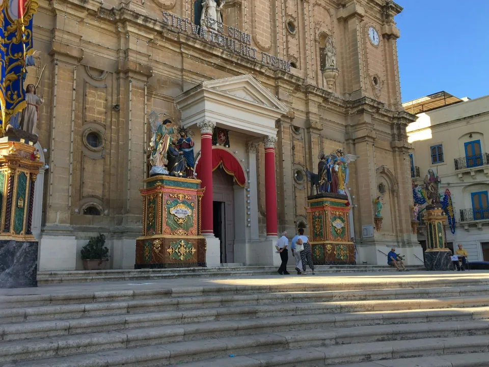 Church frontage in Msida, Malta