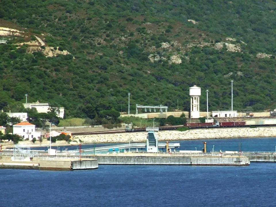 Golfo Aranci harbour coastline
