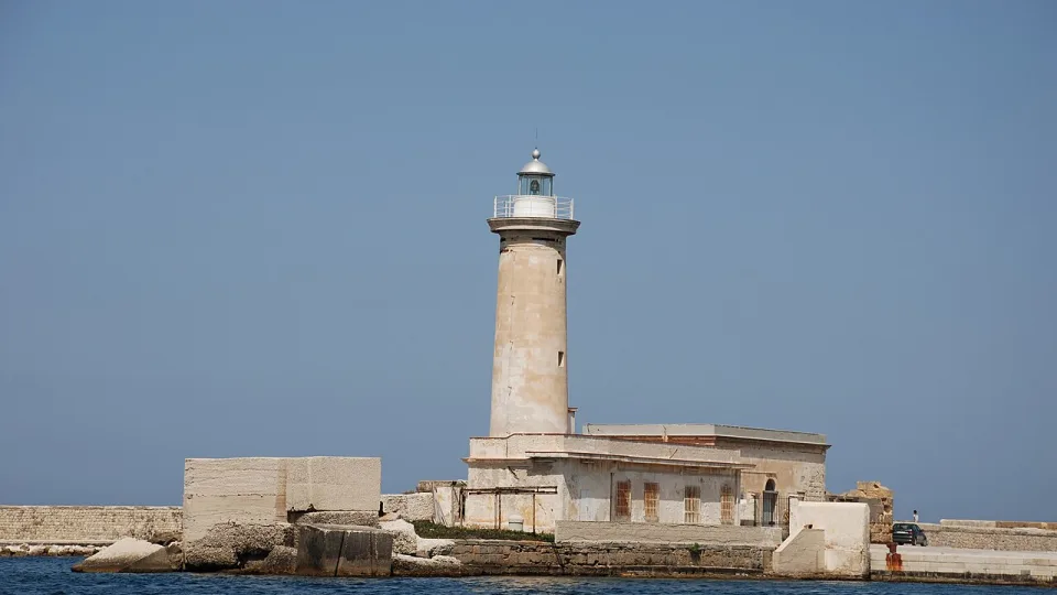 Lighthouse at Marsala port
