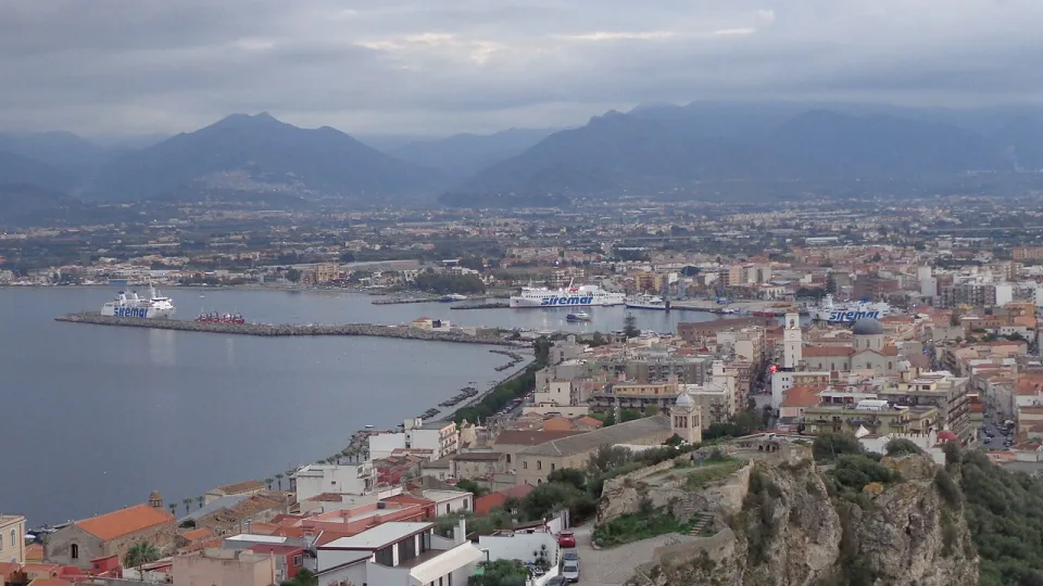 Milazzo viewed from the castle
