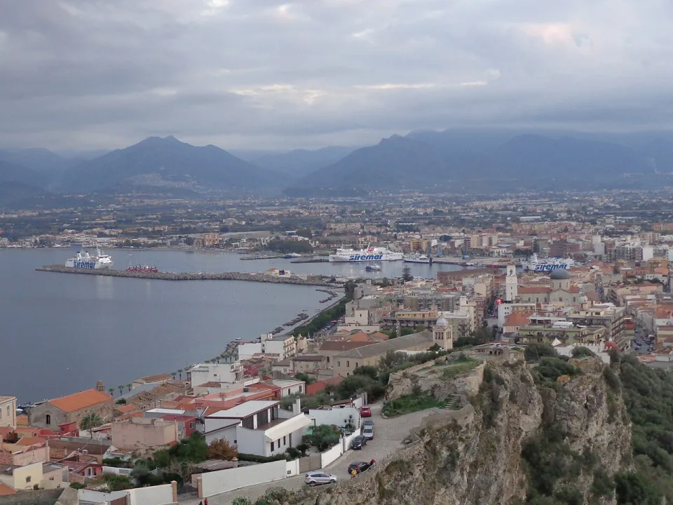 Milazzo viewed from the castle