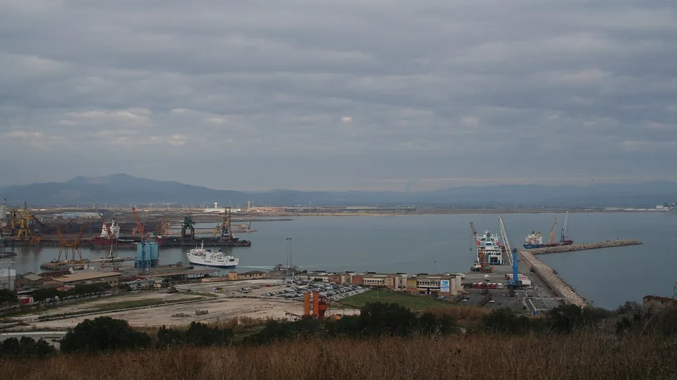 Piombino port panorama