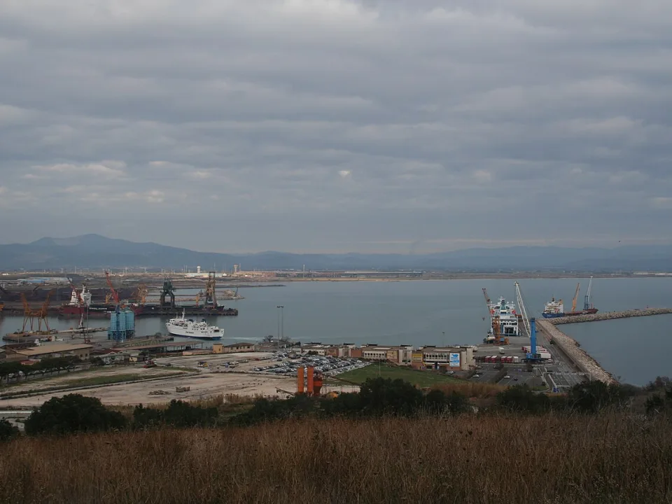 Piombino port panorama