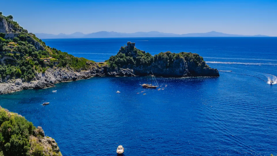 Coastal bay on the Amalfi Coast