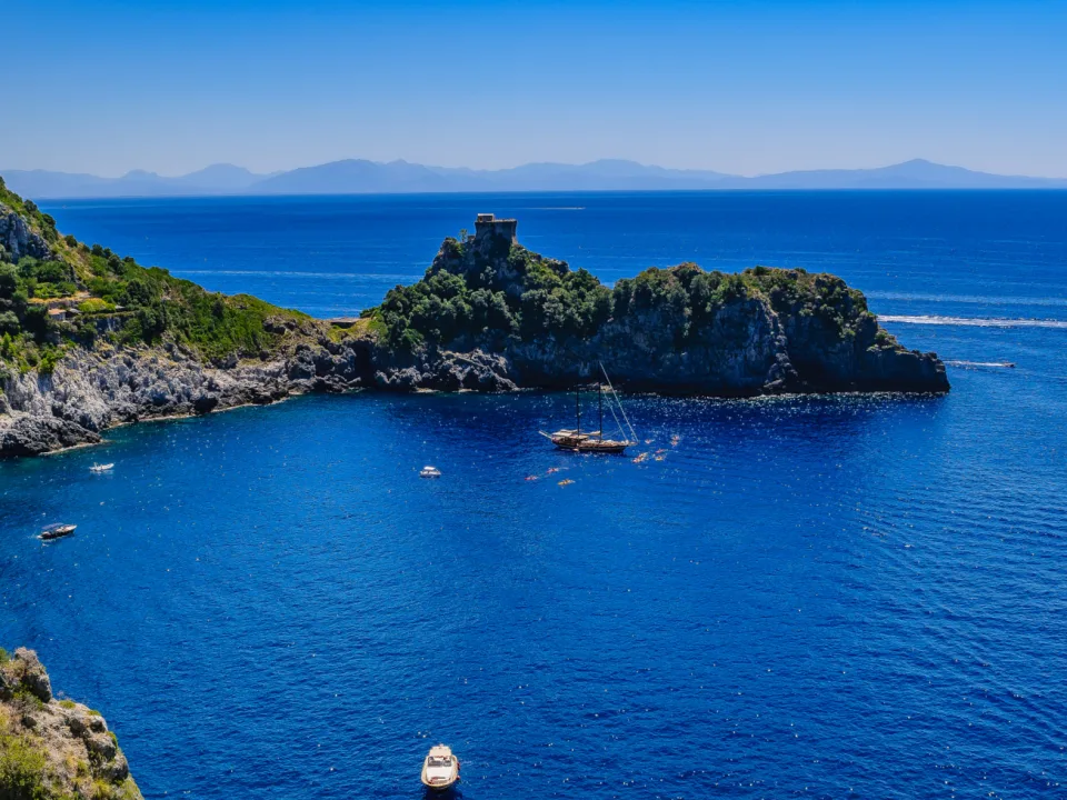 Coastal bay on the Amalfi Coast