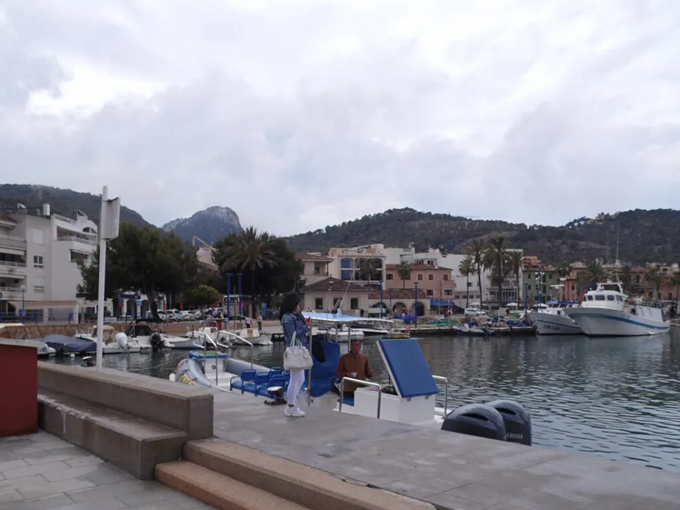 Boats and the waterfront at Port d'Andratx, Mallorca.