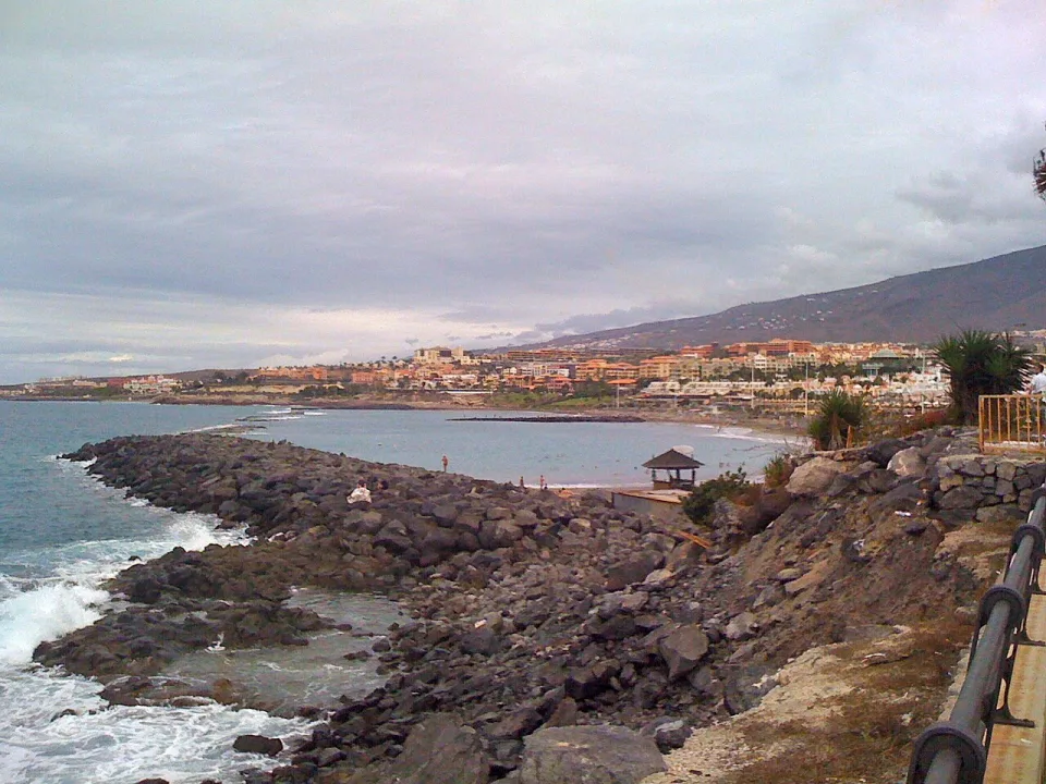 Regional Tenerife context: the rocky coast at Costa Adeje.