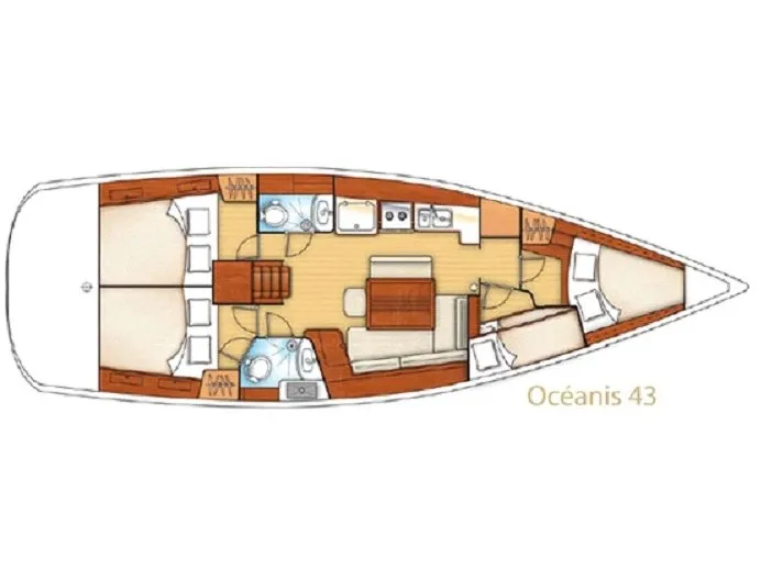 Oceanis 43 Alboran XXXI Saoco (Las Galletas) — fotografie jachty 2