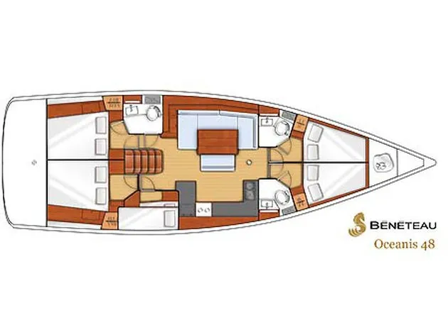 Oceanis 48 Nabucco: Forward Cabin #1 (Cabin Charter - 2 pax) Fully Crewed, ALL EXPENSES — yacht photo 13