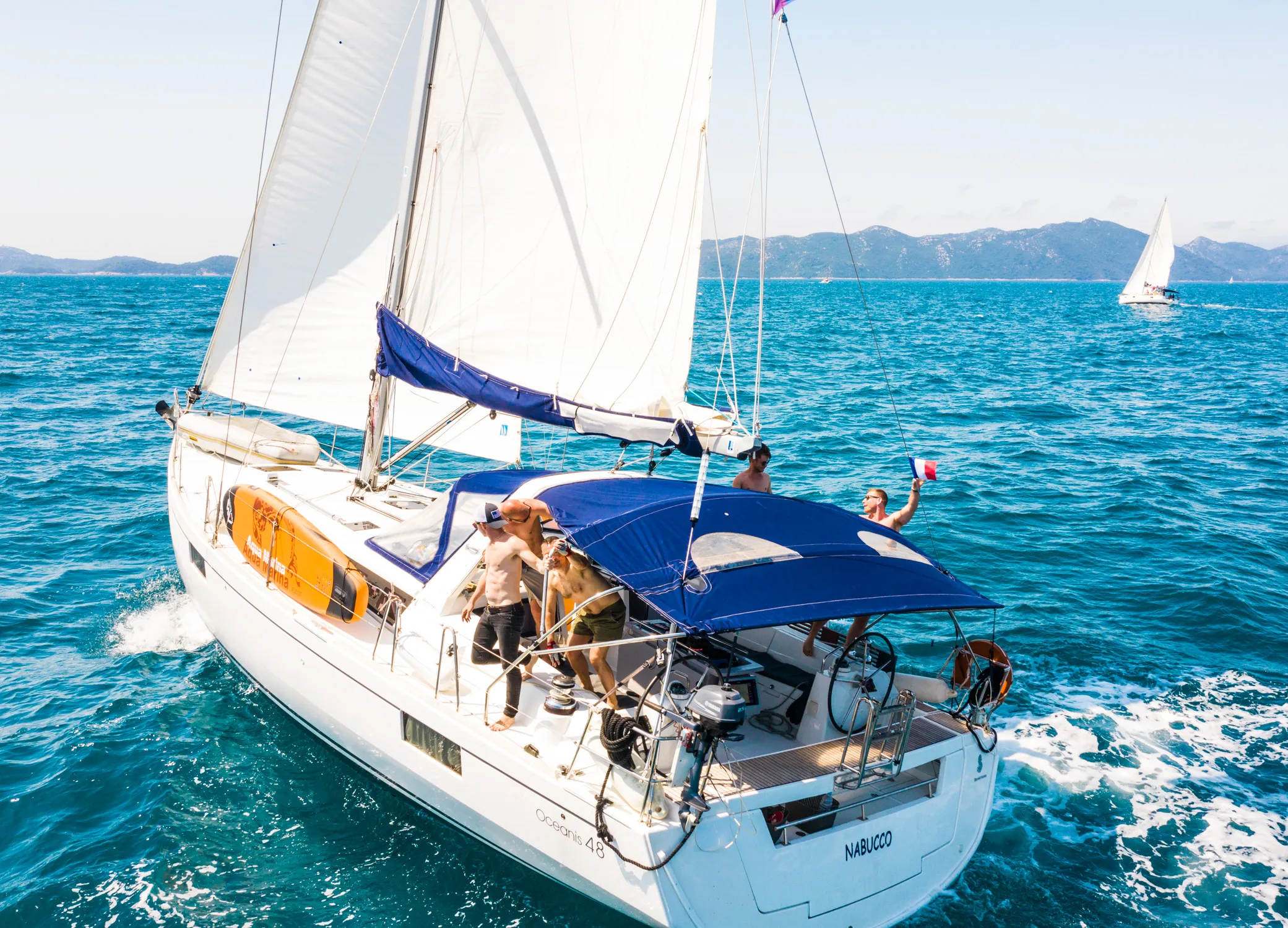 Oceanis 48 Nabucco: Aft cabin #2 (Cabin charter - 2 pax) Fully Crewed, ALL EXPENSES — jahifoto 9