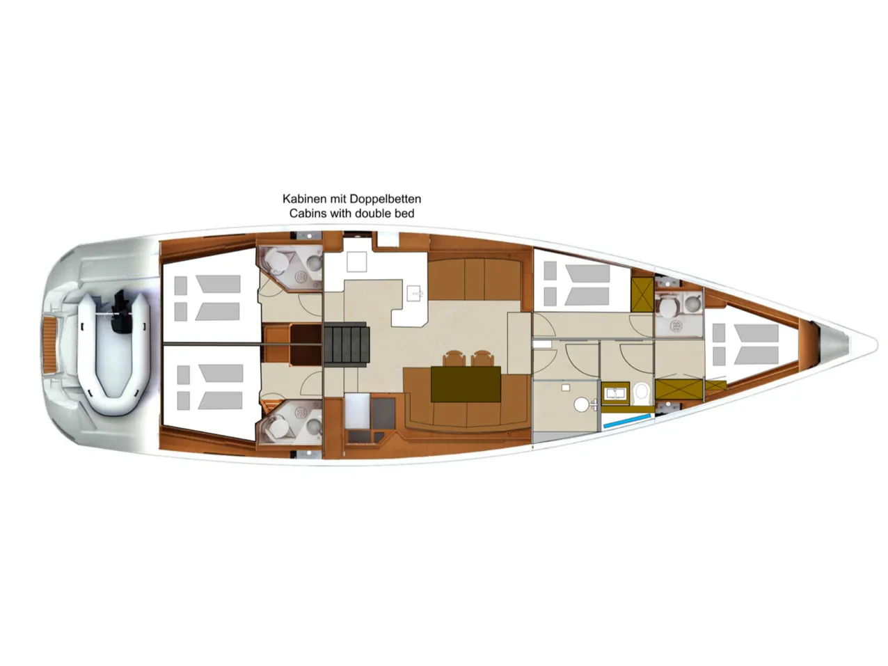 Jeanneau 57 CHAMPAGNE — yacht photo 11