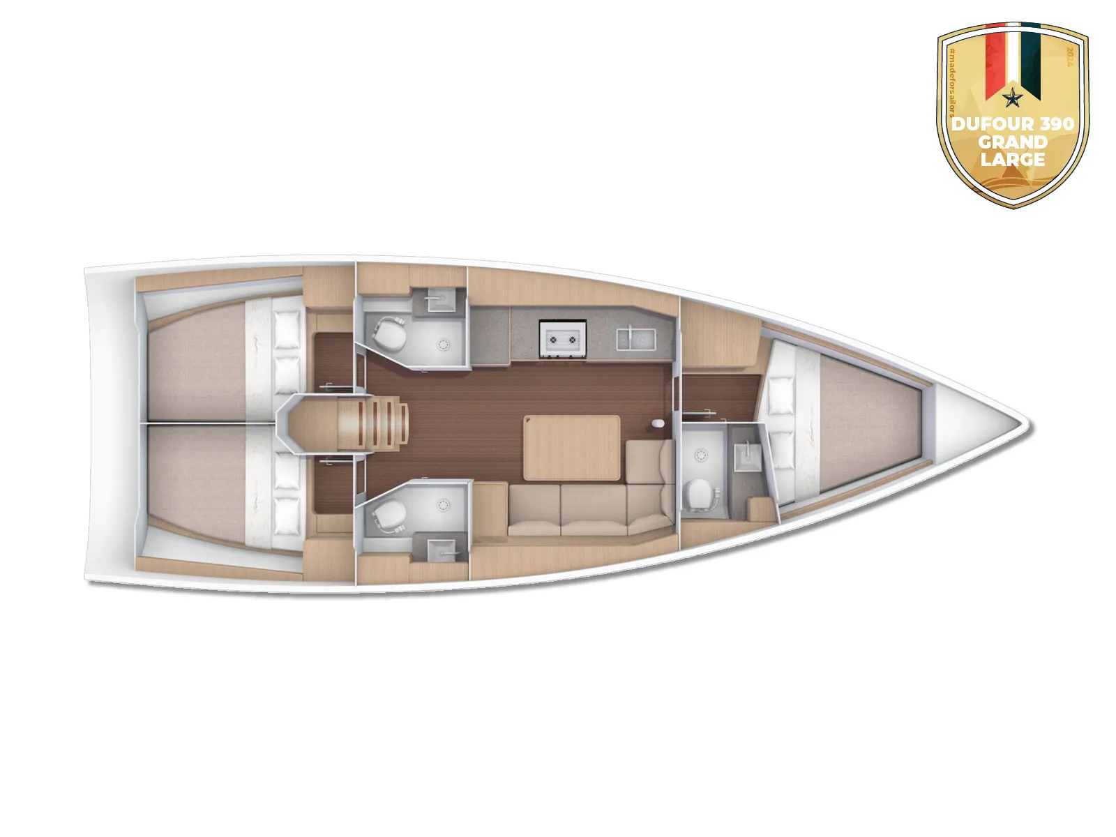 Dufour 390 Grand Large Sara — фотография яхты 14