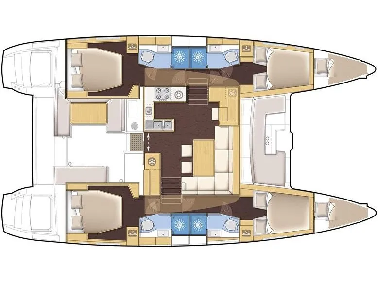 Lagoon 450 Fly Golden Dream — фотография яхты 6