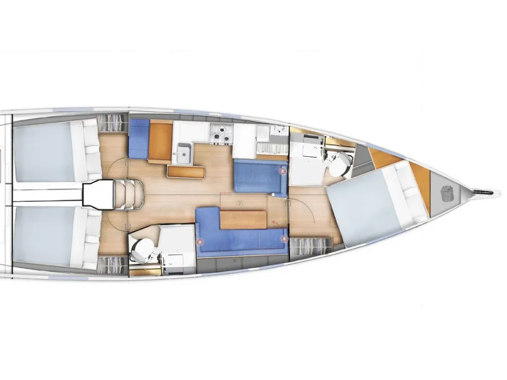 Sun Odyssey 410 Spavalda — Yachtfoto 11