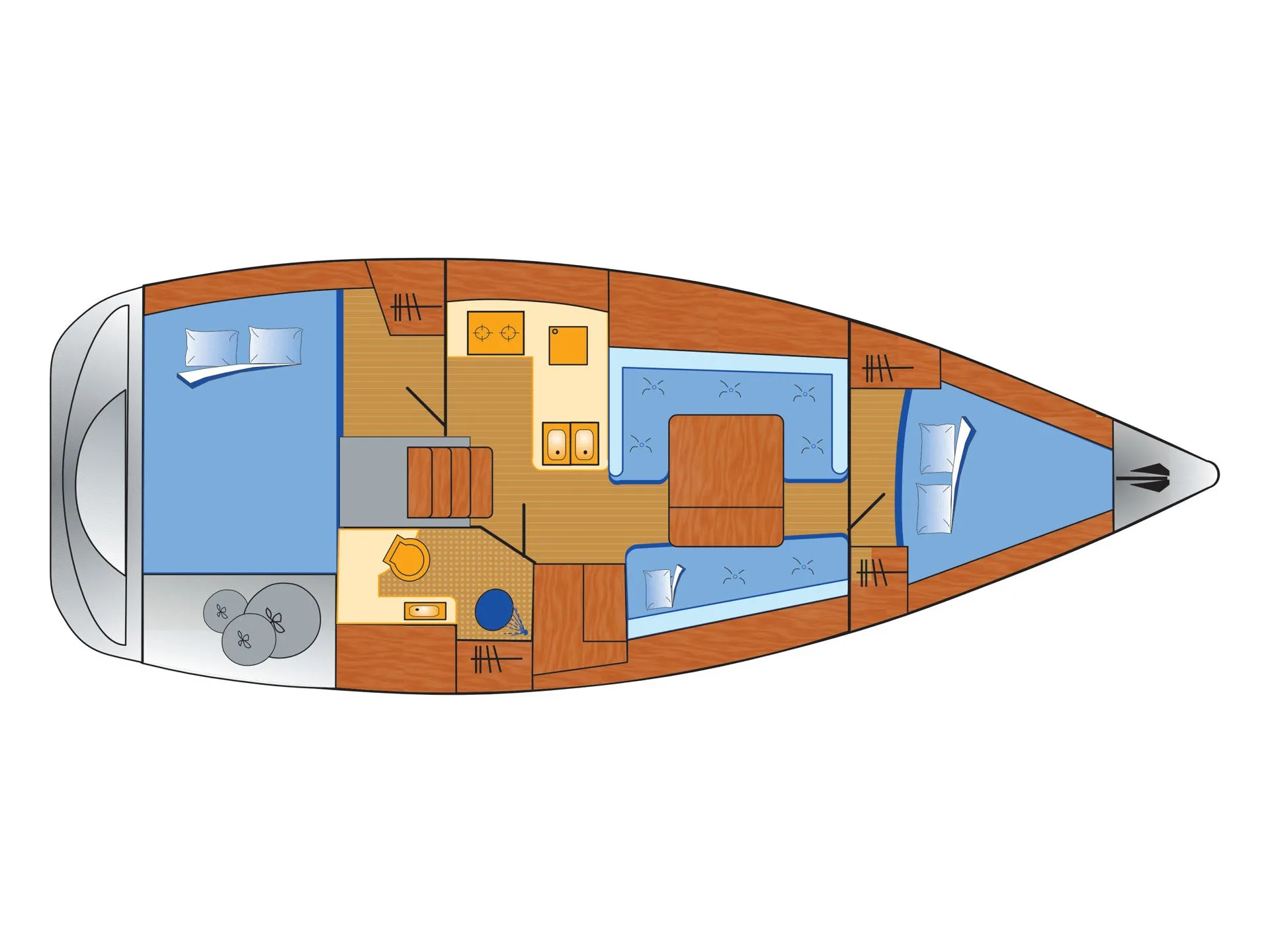 Oceanis 34 LL Skyhawk — фотография яхты 8
