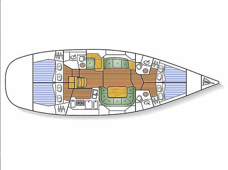 Sun Odyssey 49DS Idrea — Yachtfoto 4