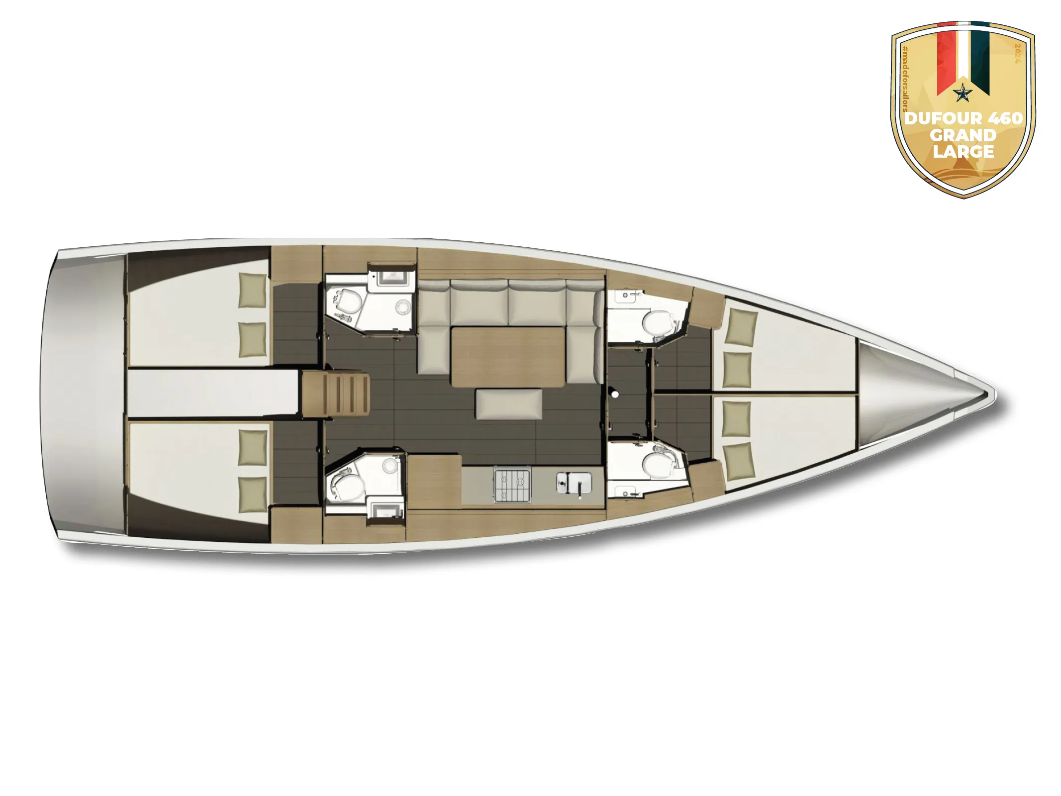 Dufour 460 Grand Large Rubato — фотография яхты 44