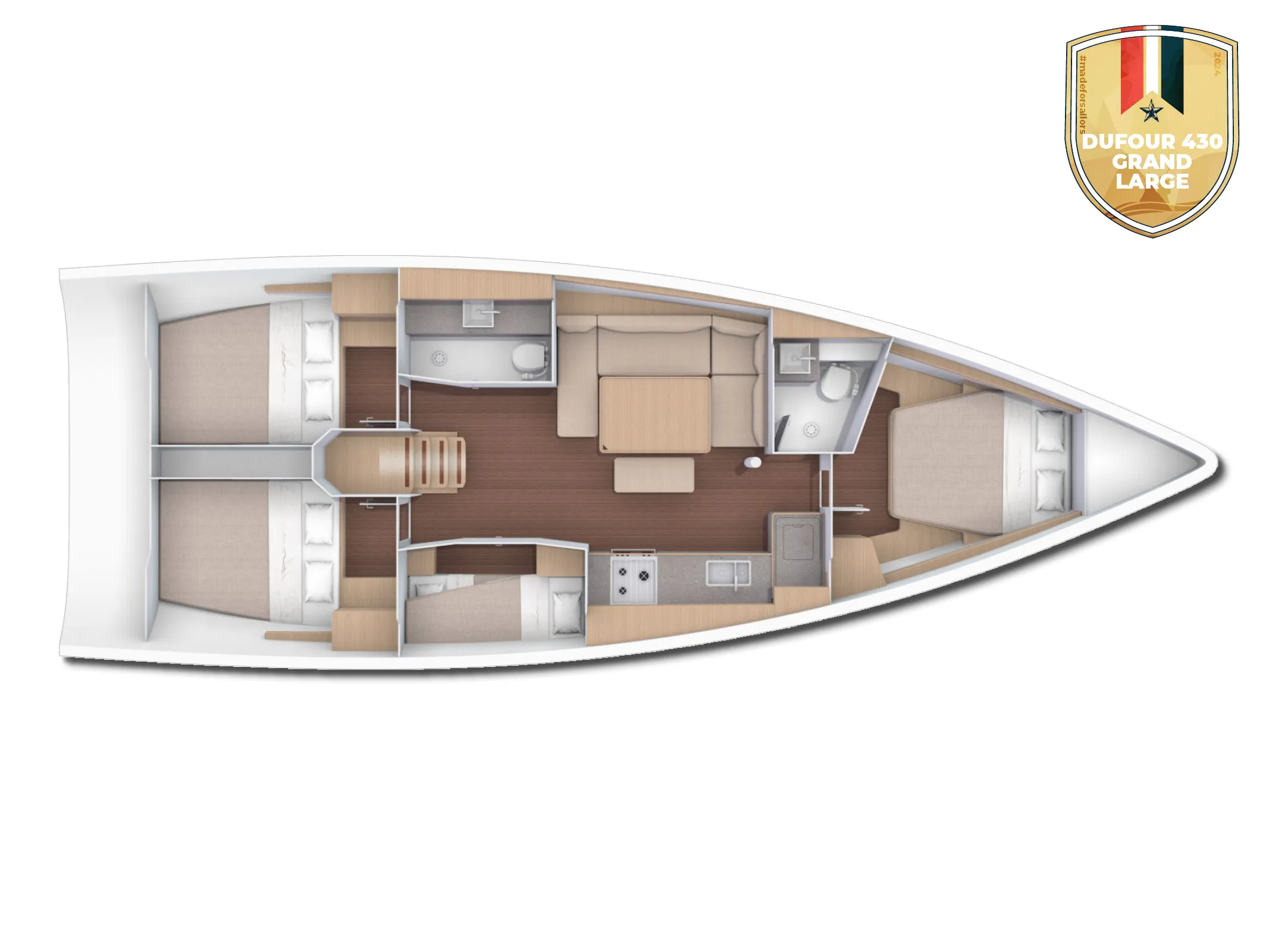 Dufour 430 Largo — фотография яхты 3