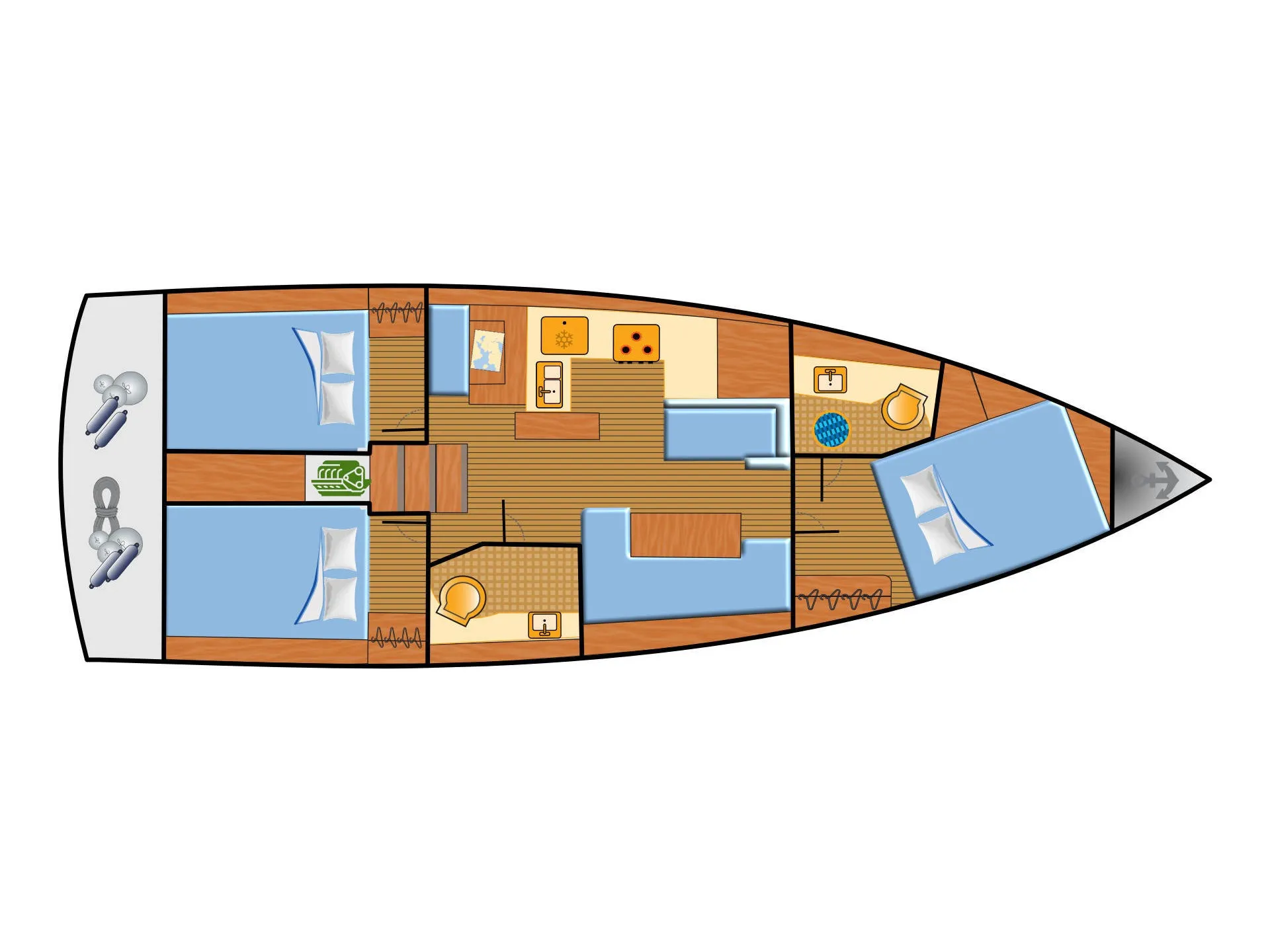 Sun Odyssey 410 Maral — yacht photo 4