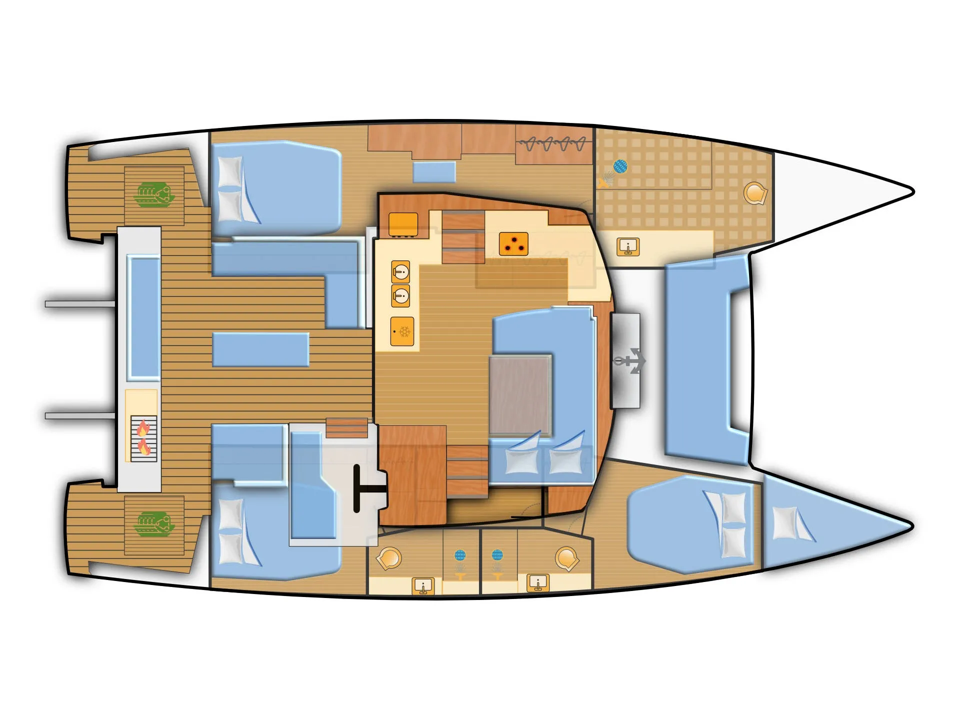 Elba 45 Yara — yacht photo 2