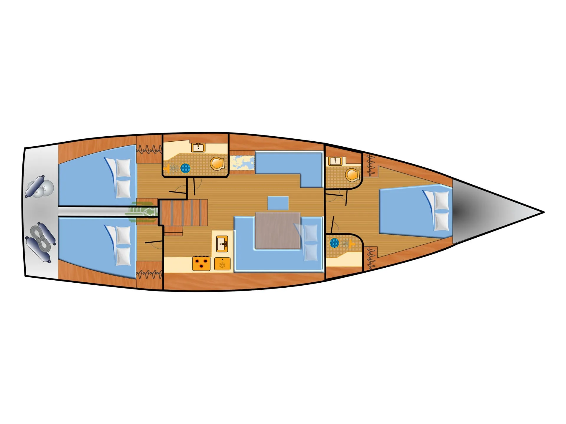 Hanse 458 Namaka Elua — фотография яхты 23