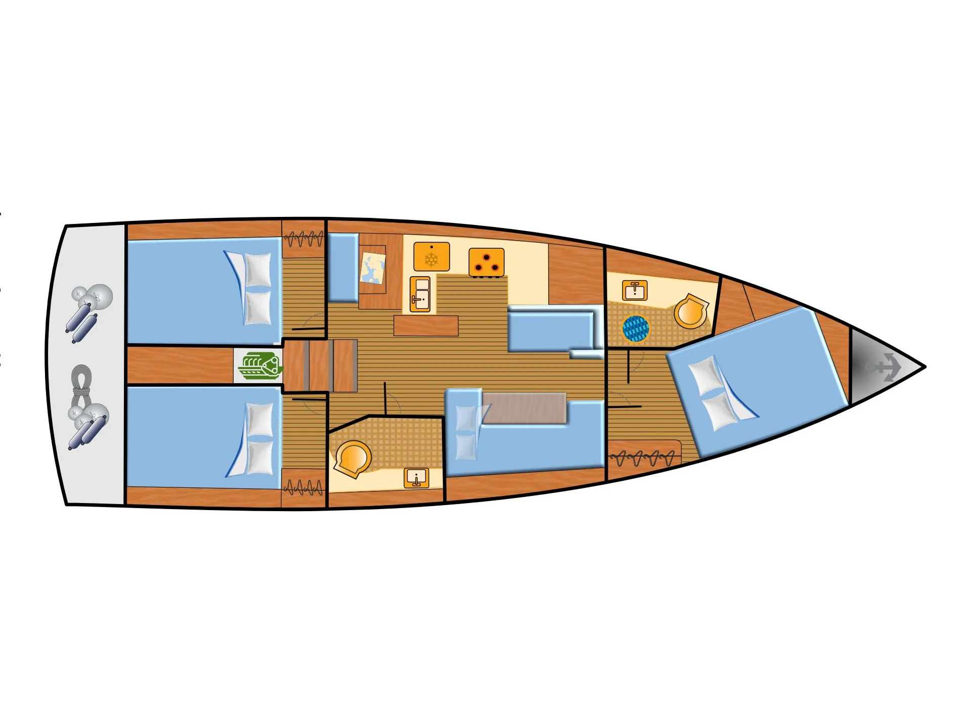 Sun Odyssey 410 Titzi — фотография яхты 11
