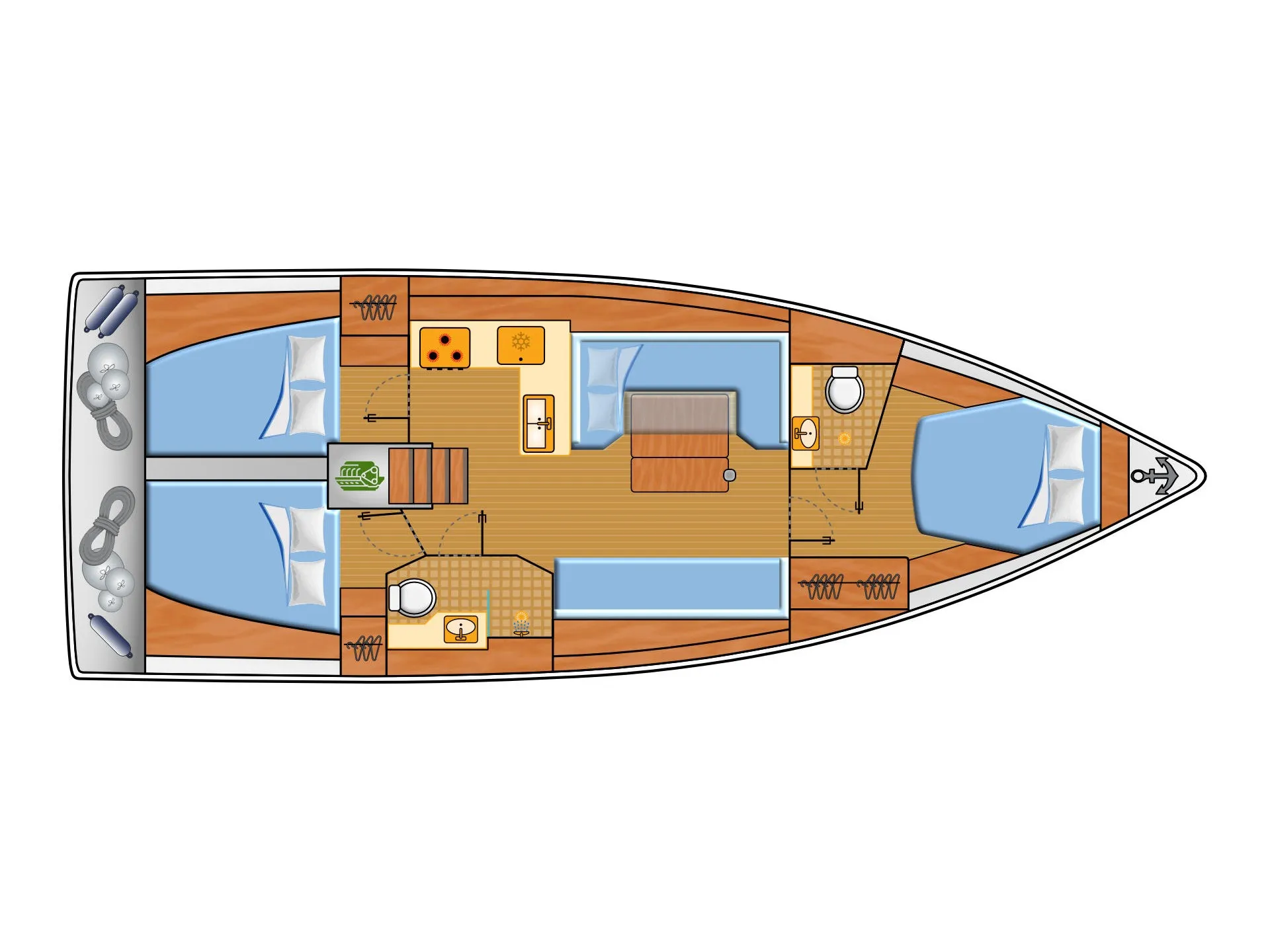 Hanse 410 Marius — фотография яхты 6