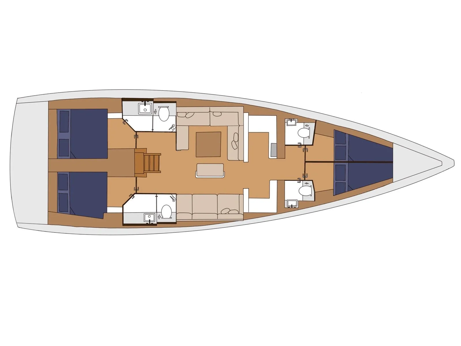 Dufour 520 Grand Large Anima — yacht photo 4