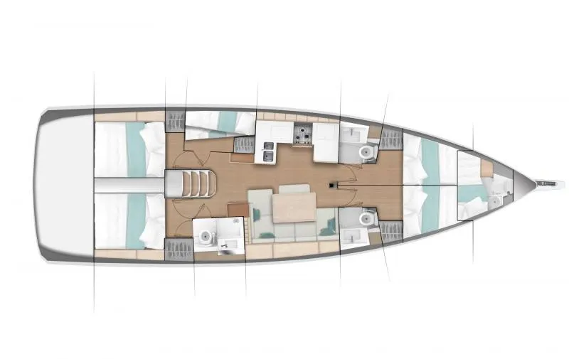 Sun Odyssey 490 Helia (A/C, Gen. 10kVA, Electric Winch NEW 2022) — yacht photo 11