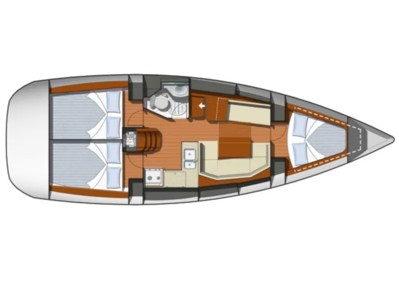 Sun Odyssey 36i Bliksem — jahtikuva 2