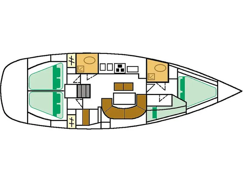 Oceanis 411 Simonetta (Bow Thruster, electric heads, Solar Panel) — foto del yate n.º 7