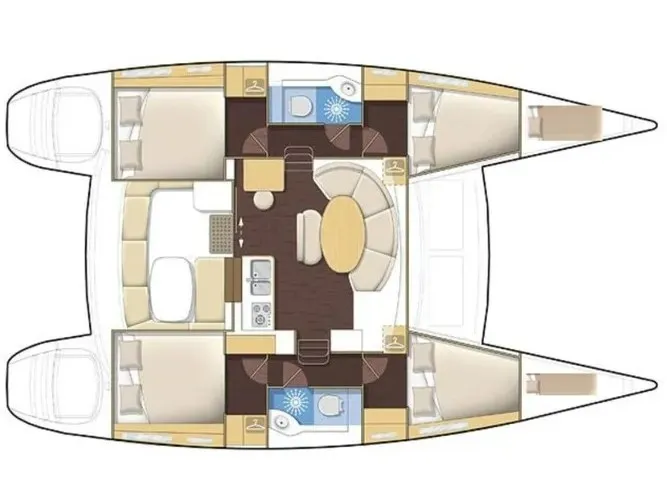 Lagoon 380 Pampero — φωτογραφία σκάφους 2