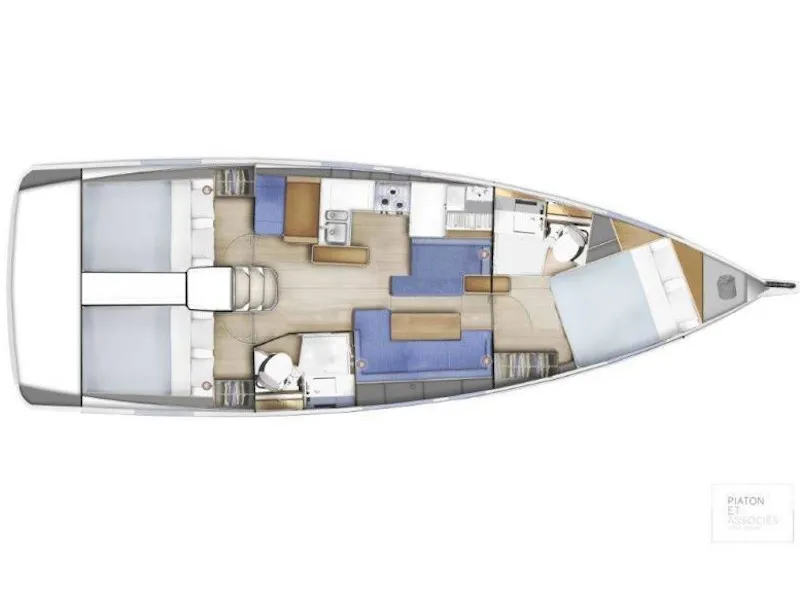 Sun Odyssey 410 HAWKING — yacht photo 2