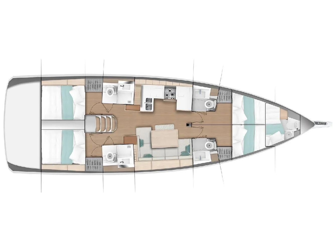 Sun Odyssey 490 MARINA GEN.+A.C. "Sails 2025" — yachtbilde 2