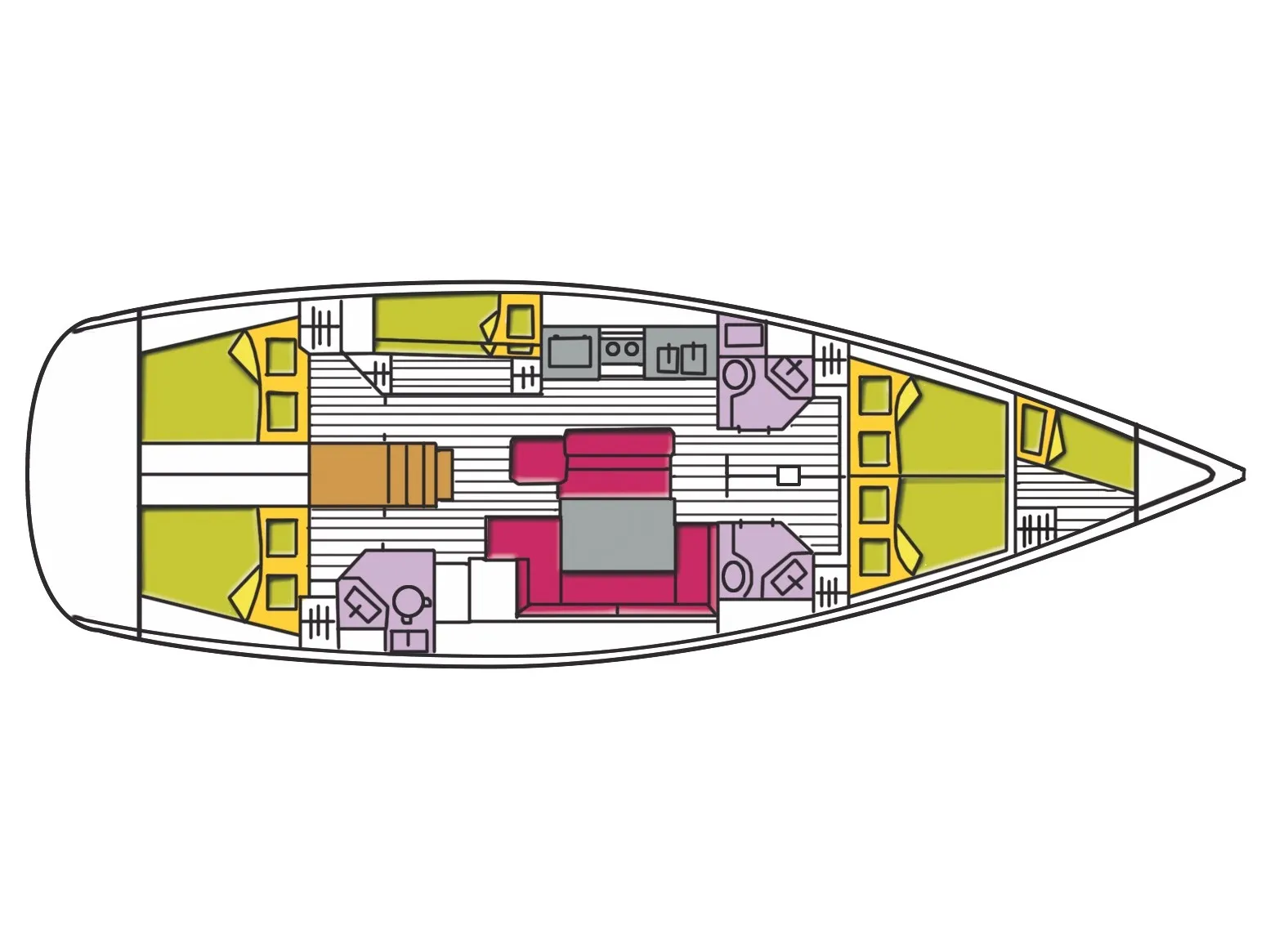 Oceanis 50 Family Spica — jahtikuva 13