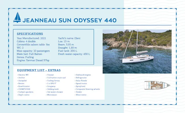 Sun Odyssey 440 Eleni — yacht photo 5