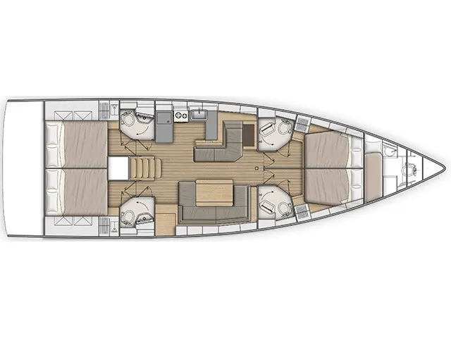 Oceanis 51.1 LIVING IN SEA — yacht photo 11