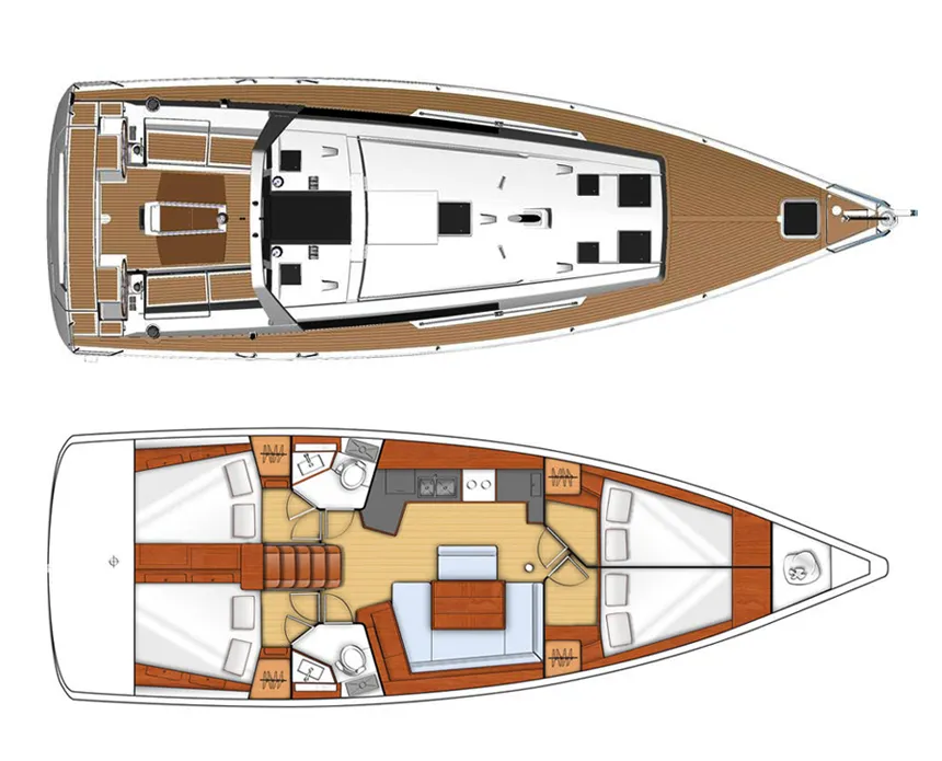 Oceanis 45 Neška II — фотография яхты 11