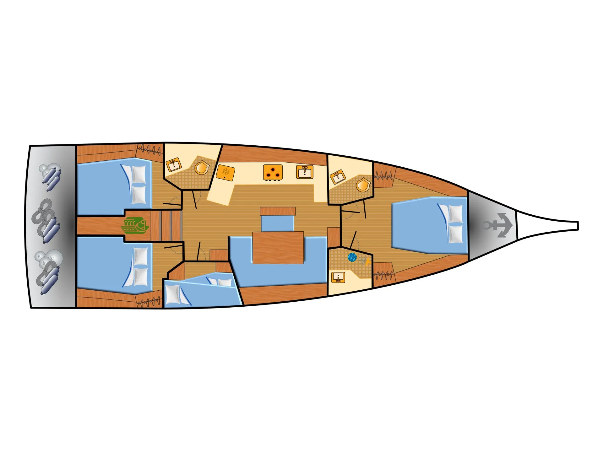 Oceanis 46.1 ROCKET — yacht photo 21