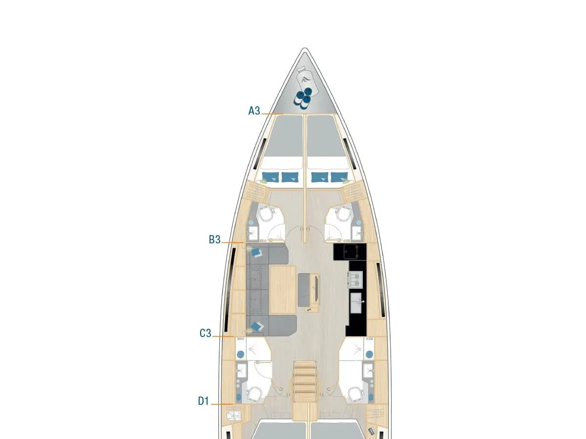 Hanse 460 Okeanida — фотография яхты 2