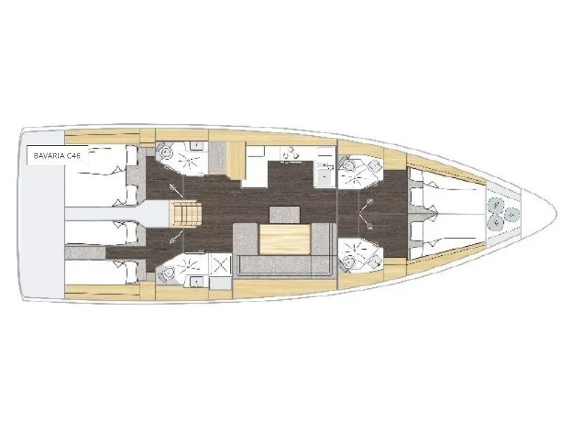 Bavaria C46 SMARAGDA — fotografia jachty 2
