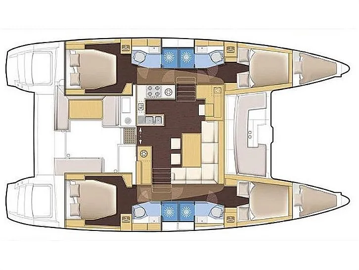 Lagoon 450 Fly AZRAQ (refit 2023) — foto dello yacht n. 15