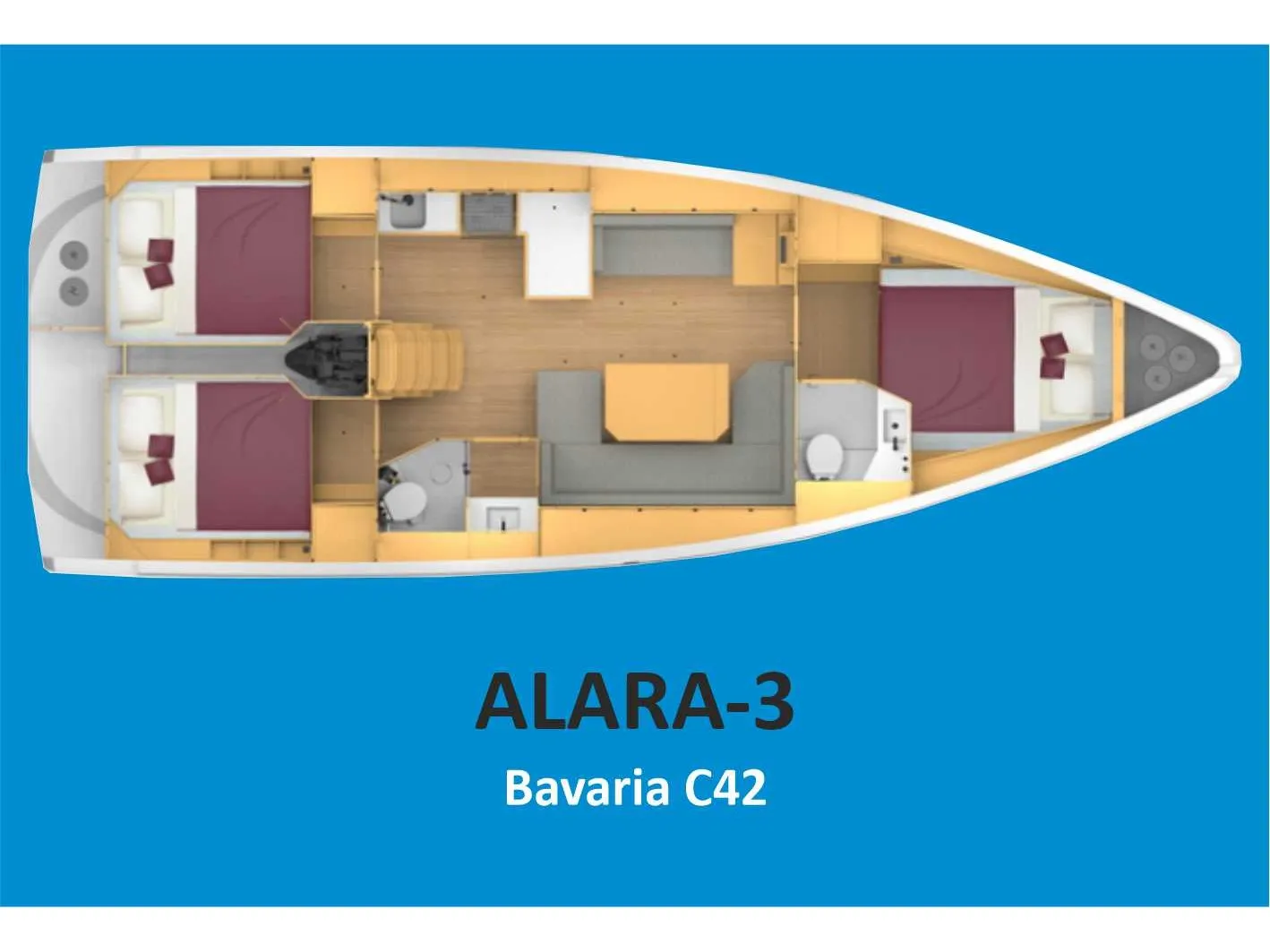 Bavaria C42 Alara-3 — фотография яхты 9