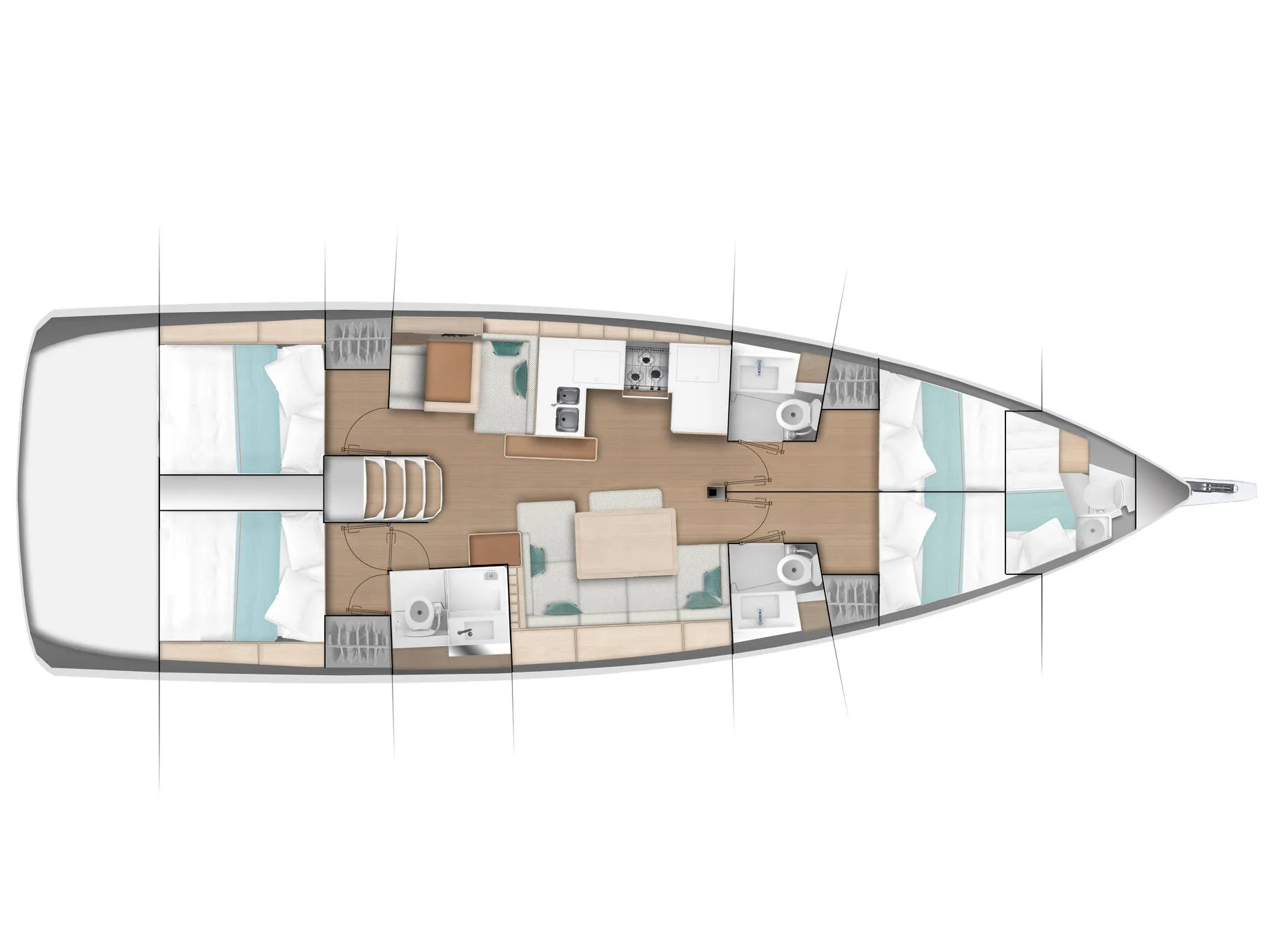 Sun Odyssey 490 MA CHERIE — yacht photo 7